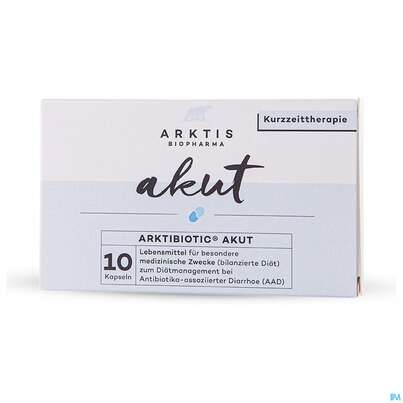 Sie sehen eine Packung Arktis Arktibiotic Kapseln Akut 10st, Produktbild: 01 Arktis Arktibiotic Kapseln Akut 10st, A-Nr.: 4750376 - 01
