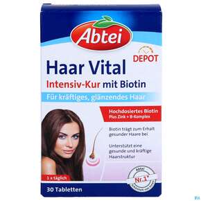 Abtei Tabl Haar Vital Titandioxidfrei 50000 30st, A-Nr.: 5720443 - 01