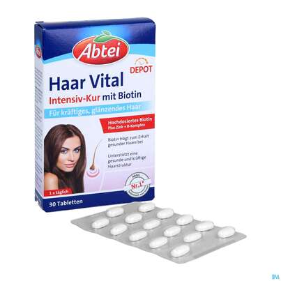 Abtei Tabl Haar Vital Titandioxidfrei 50000 30st, A-Nr.: 5720443 - 05