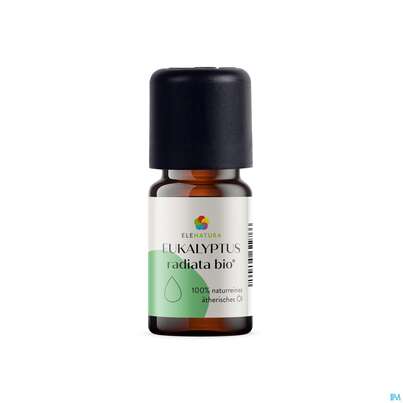 Sie sehen eine Packung Aetherische Oele Elenatura Bio Eukalyptus Radiata 5ml, Produktbild: 01 Aetherische Oele Elenatura Bio Eukalyptus Radiata 5ml, A-Nr.: 5430478 - 01
