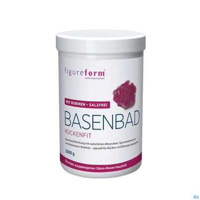 Sie sehen eine Packung Basen Bad Figureform Rueckenfit 2000g, Produktbild: 03 Basen Bad Figureform Rueckenfit 2000g, A-Nr.: 4080674 - 03