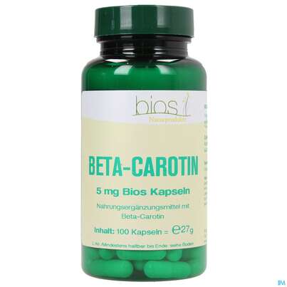 Bios Beta-carotin 5mg 100 Kapseln, A-Nr.: 3890721 - 01
