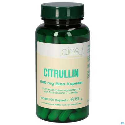 Bios Citrullin 500mg 100 Kapseln, A-Nr.: 4103464 - 01