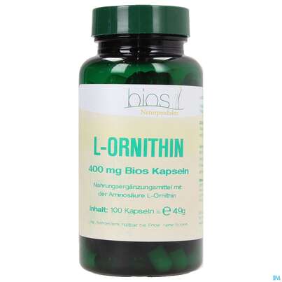 Bios l-ornithin 400mg Kapseln 100 Kapseln, A-Nr.: 3892186 - 01