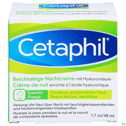 Cetaphil Nachtcreme +hyaluronsaeure Reichhalt 48ml, A-Nr.: 4839343 - 01