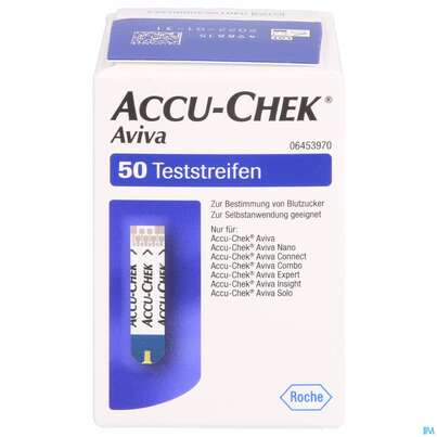 Sie sehen eine Packung Diagnostika U.zubehoer Accu-chek Teststreifen Aviva Original Plasmakalib. C2 37 50st, Produktbild: 01 Diagnostika U.zubehoer Accu-chek Teststreifen Aviva Original Plasmakalib. C2 37 50st, A-Nr.: 5564173 - 01