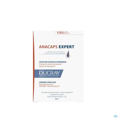 Sie sehen eine Packung Ducray Anacaps F.d.haar Haarausfall Kapseln Expert23 90st, Produktbild: 10 Ducray Anacaps F.d.haar Haarausfall Kapseln Expert23 90st, A-Nr.: 5688886 - 10