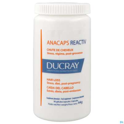 Sie sehen eine Packung Ducray Anacaps F.d.haar Haarausfall Kapseln Reaktiv23 90st, Produktbild: 11 Ducray Anacaps F.d.haar Haarausfall Kapseln Reaktiv23 90st, A-Nr.: 5744975 - 11