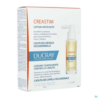 Sie sehen eine Packung Ducray Creastim Anti Haarausfall Intensivlotion 60ml, Produktbild: 03 Ducray Creastim Anti Haarausfall Intensivlotion 60ml, A-Nr.: 4146580 - 03