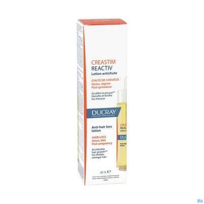 Sie sehen eine Packung Ducray Creastim Anti Haarausfall Intensivlotion Reactiv 60ml, Produktbild: 02 Ducray Creastim Anti Haarausfall Intensivlotion Reactiv 60ml, A-Nr.: 5659726 - 02