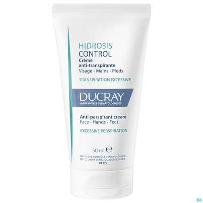 Sie sehen eine Packung Ducray Hidrosis Control Fuss- & Handcreme 50ml, Produktbild: 02 Ducray Hidrosis Control Fuss- & Handcreme 50ml, A-Nr.: 4949876 - 02