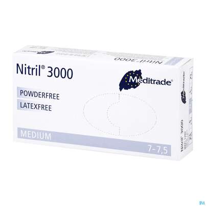 Einmalhandschuhe Eurohelp Puderfrei/latexfrei Nitril Blau M 100st, A-Nr.: 4295280 - 02