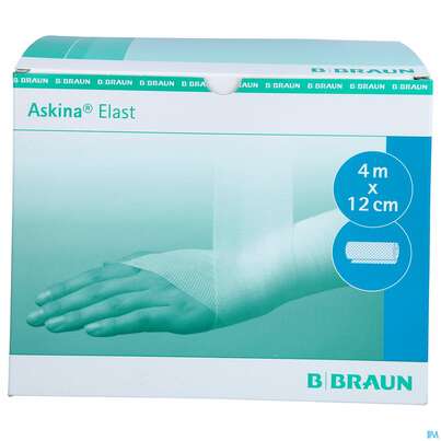 Sie sehen eine Packung Elastische Binden Askina Elast Fixierbinde 4mx 12cm 20st, Produktbild: 01 Elastische Binden Askina Elast Fixierbinde 4mx 12cm 20st, A-Nr.: 1777914 - 01