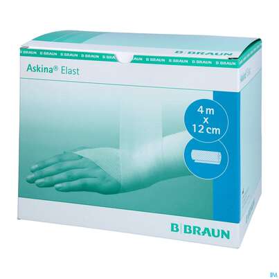 Sie sehen eine Packung Elastische Binden Askina Elast Fixierbinde 4mx 12cm 20st, Produktbild: 02 Elastische Binden Askina Elast Fixierbinde 4mx 12cm 20st, A-Nr.: 1777914 - 02