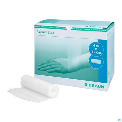 Sie sehen eine Packung Elastische Binden Askina Elast Fixierbinde 4mx 12cm 20st, Produktbild: 04 Elastische Binden Askina Elast Fixierbinde 4mx 12cm 20st, A-Nr.: 1777914 - 04