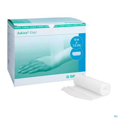 Sie sehen eine Packung Elastische Binden Askina Elast Fixierbinde 4mx 12cm 20st, Produktbild: 05 Elastische Binden Askina Elast Fixierbinde 4mx 12cm 20st, A-Nr.: 1777914 - 05