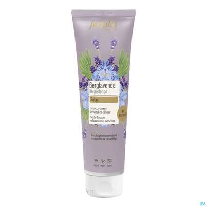 Sie sehen eine Packung Farfalla Berglavendel Koerperlotion Relax 150ml, Produktbild: 01 Farfalla Berglavendel Koerperlotion Relax 150ml, A-Nr.: 4861012 - 01