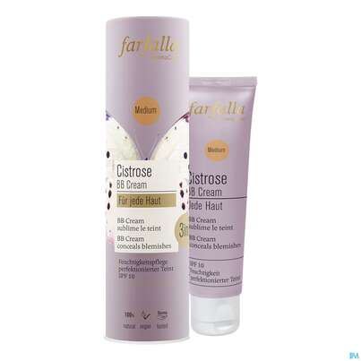 Sie sehen eine Packung Farfalla Cistrose Bb Cream Fuer Jede Haut Medium 30ml, Produktbild: 01 Farfalla Cistrose Bb Cream Fuer Jede Haut Medium 30ml, A-Nr.: 5602548 - 01