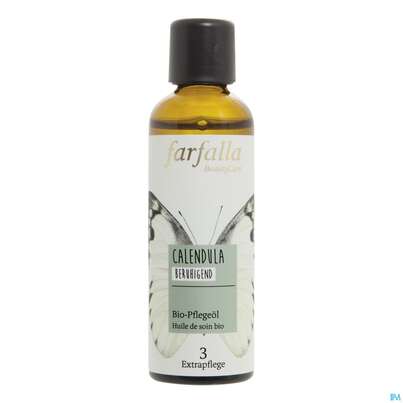 Sie sehen eine Packung Farfalla Pflegeoel/bio Calendula Beruhigend 75ml, Produktbild: 01 Farfalla Pflegeoel/bio Calendula Beruhigend 75ml, A-Nr.: 4860509 - 01