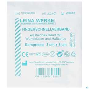 Fingerverbaende Leina Schnellverband 3x3 1st, A-Nr.: 4588645 - 01