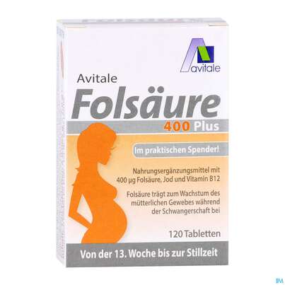 Folsaeure Tabl 400 Plus 120st, A-Nr.: 5296212 - 03