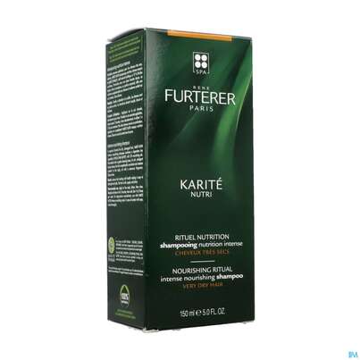 Sie sehen eine Packung Furterer Shea-butter Nutri Intensiv-nährendes Shampoo 150ml, Produktbild: 02 Furterer Shea-butter Nutri Intensiv-nährendes Shampoo 150ml, A-Nr.: 5439628 - 02