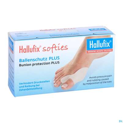 Sie sehen eine Packung Hallufix Softies/ballenschutz Plus 1st, Produktbild: 03 Hallufix Softies/ballenschutz Plus 1st, A-Nr.: 4934633 - 03
