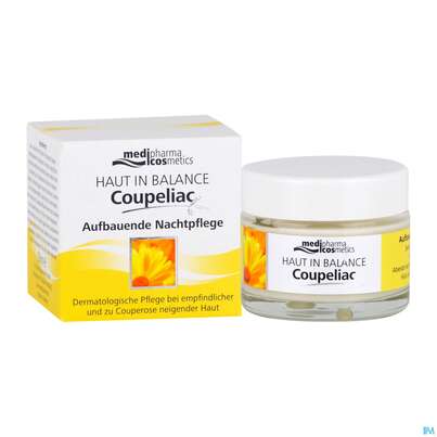 Sie sehen eine Packung Hib Coupeliac Nacht Pflege Aufbauend 50ml, Produktbild: 06 Hib Coupeliac Nacht Pflege Aufbauend 50ml, A-Nr.: 4117408 - 06