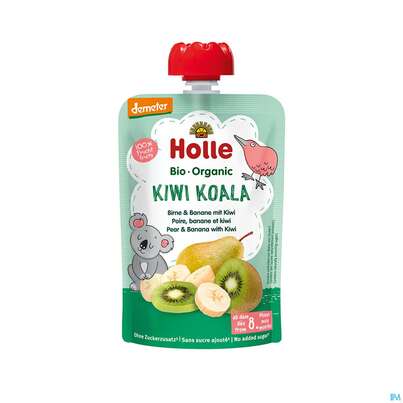 Holle Demeter Bio Fruechtepueree Ab 1 Jahr Kiwi Koala Birne/banane/kiwi 100g, A-Nr.: 5080794 - 01
