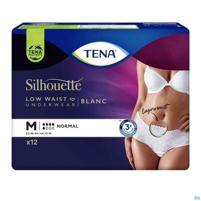 Inkontinenz Tena/silhouette Normal Blanc M 12st, A-Nr.: 4254602 - 02