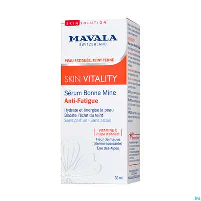 Sie sehen eine Packung Mavala Skin Vitality Serum 533.02 30ml, Produktbild: 02 Mavala Skin Vitality Serum 533.02 30ml, A-Nr.: 4910667 - 02