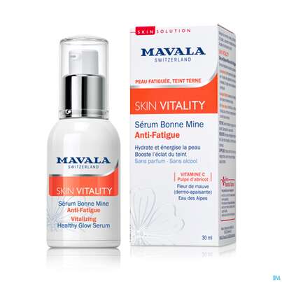 Sie sehen eine Packung Mavala Skin Vitality Serum 533.02 30ml, Produktbild: 03 Mavala Skin Vitality Serum 533.02 30ml, A-Nr.: 4910667 - 03