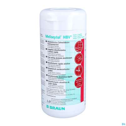 Meliseptol Flaechendesinfektion -braun B.austria Hbv Tuecher 100st, A-Nr.: 1064982 - 02