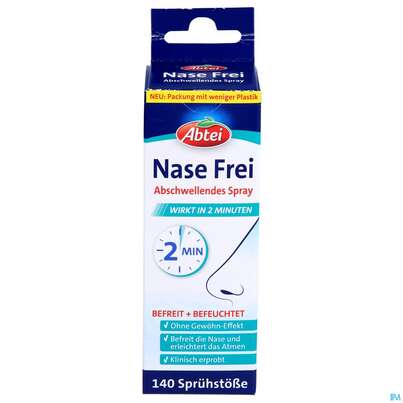 Nasenspray Abtei Nasefrei 2min Abschwellend 50000 20ml, A-Nr.: 5620977 - 01