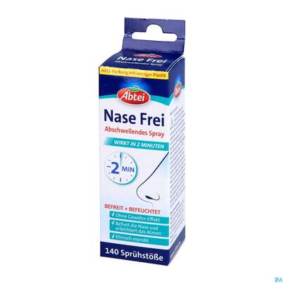 Nasenspray Abtei Nasefrei 2min Abschwellend 50000 20ml, A-Nr.: 5620977 - 02
