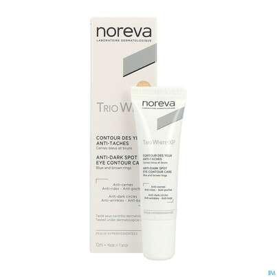 Sie sehen eine Packung Noreva Trio White Xp Augenkontur 10ml, Produktbild: 12 Noreva Trio White Xp Augenkontur 10ml, A-Nr.: 5561513 - 12