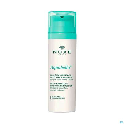 Sie sehen eine Packung Nuxe Aquabella Emulsion Hydratante Feuchtigkeit Mischhaut 50ml, Produktbild: 03 Nuxe Aquabella Emulsion Hydratante Feuchtigkeit Mischhaut 50ml, A-Nr.: 4920022 - 03