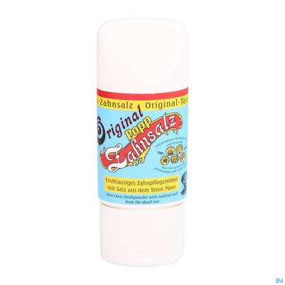 Sie sehen eine Packung Original Popp Zahnsalz 50g, Produktbild: 01 Original Popp Zahnsalz 50g, A-Nr.: 3487497 - 01