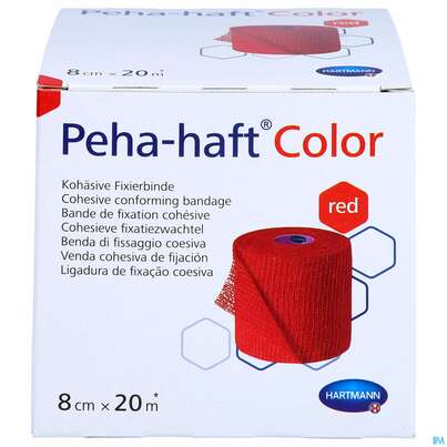 Peha-haft Color Latexfrei Red 20mx 8cm 1st, A-Nr.: 3879808 - 01