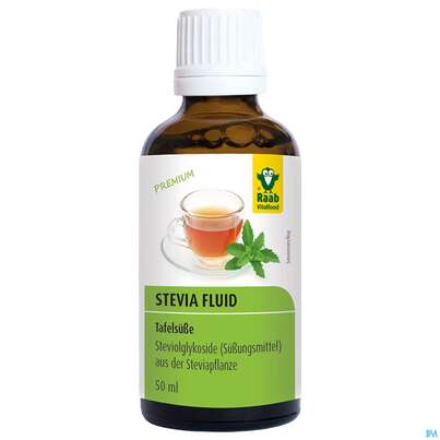 Sie sehen eine Packung Raab Stevia Fluid 50ml, Produktbild: 02 Raab Stevia Fluid 50ml, A-Nr.: 4369245 - 02
