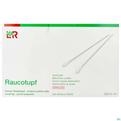 Raucotupf Stiel Kl St 100x2 200st, A-Nr.: 4864051 - 01