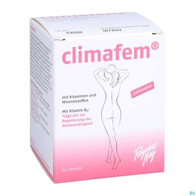 Sie sehen eine Packung Regena Ney Filmtabl Climafem 60st, Produktbild: 03 Regena Ney Filmtabl Climafem 60st, A-Nr.: 4372862 - 03