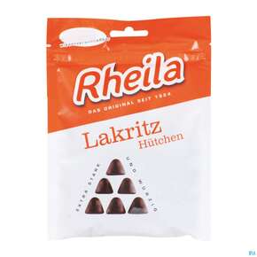 Rheila Zuckerhaltig Gummidrops Lakritz Huetchen Art.n 90g, A-Nr.: 4517220 - 01