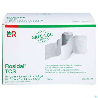 Sie sehen eine Packung Rosidal Tcs Zweikomponenten- Kompressionssystem 1st, Produktbild: 01 Rosidal Tcs Zweikomponenten- Kompressionssystem 1st, A-Nr.: 4099219 - 01