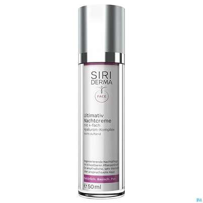 Sie sehen eine Packung Siriderma Ultimativ Nachtcreme Leicht Duftend 50ml, Produktbild: 02 Siriderma Ultimativ Nachtcreme Leicht Duftend 50ml, A-Nr.: 4790772 - 02