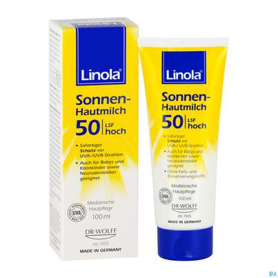Sonnenprodukte Linola Sonne Hautmilch 100ml, A-Nr.: 4613892 - 04