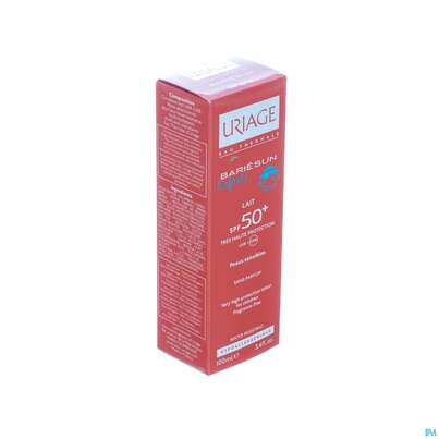 Sie sehen eine Packung Sonnenprodukte Uriage/bariesun Milch Spf50+ Kinder 100ml, Produktbild: 02 Sonnenprodukte Uriage/bariesun Milch Spf50+ Kinder 100ml, A-Nr.: 5617998 - 02