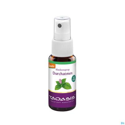Sie sehen eine Packung Taoasis Maskenspray Durchatmen 10ml, Produktbild: 02 Taoasis Maskenspray Durchatmen 10ml, A-Nr.: 5427542 - 02