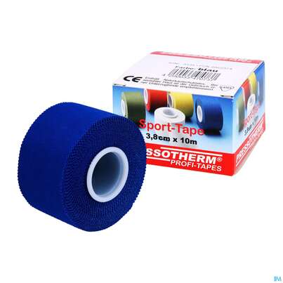 Tape Pressotherm/sport-tape 3,8cmx 10m Reissfest Hautvertraegl Blau 1st, A-Nr.: 4251182 - 05