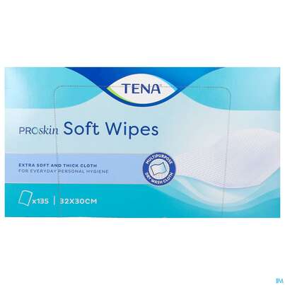 Sie sehen eine Packung Tena Softwipe 30x32cm 135st, Produktbild: 01 Tena Softwipe 30x32cm 135st, A-Nr.: 2303727 - 01